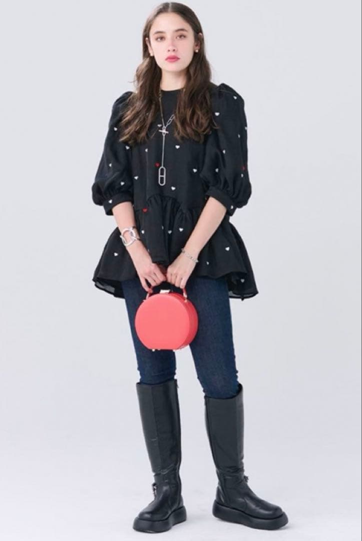 ☆新品タグ☆Chesty チェスティ ハート刺繍 チュニック the hany