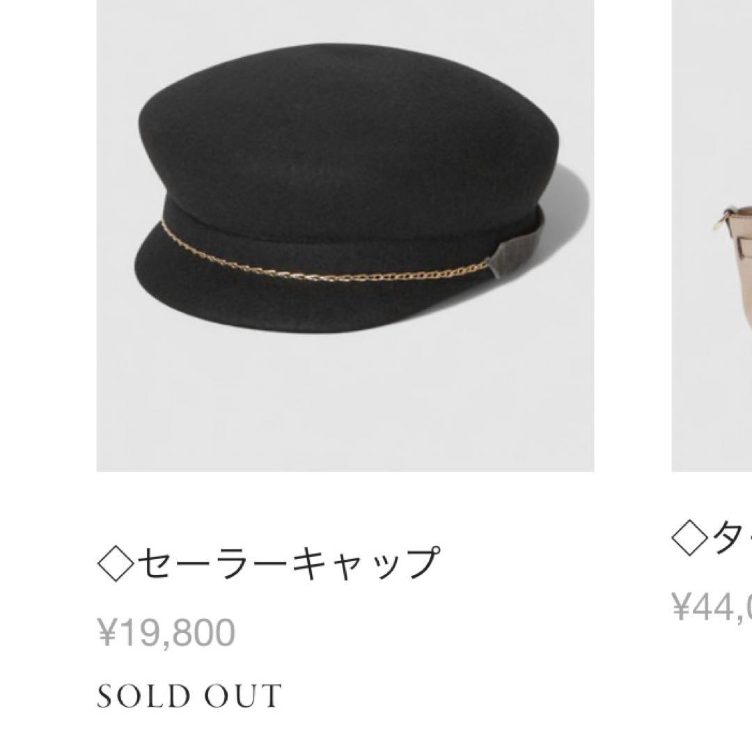 新品タグ付き　今期新作完売品　アナイ　帽子