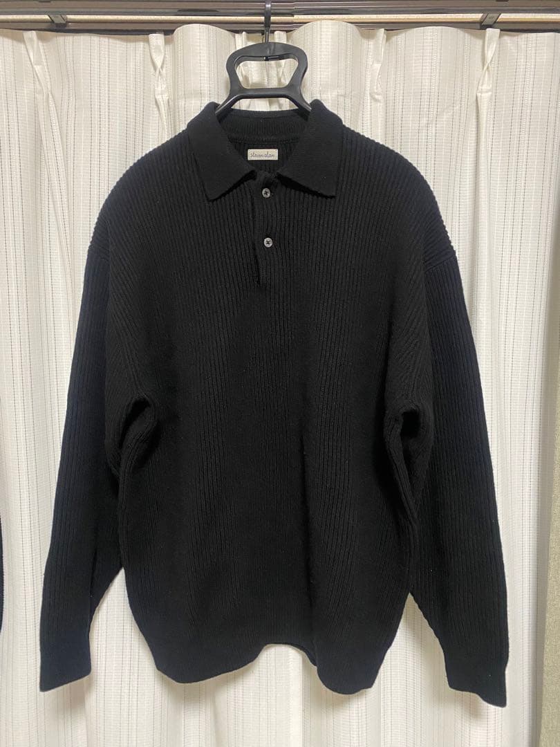 Steven Alanオーストラリアンラムズウール ポロカラー ニット