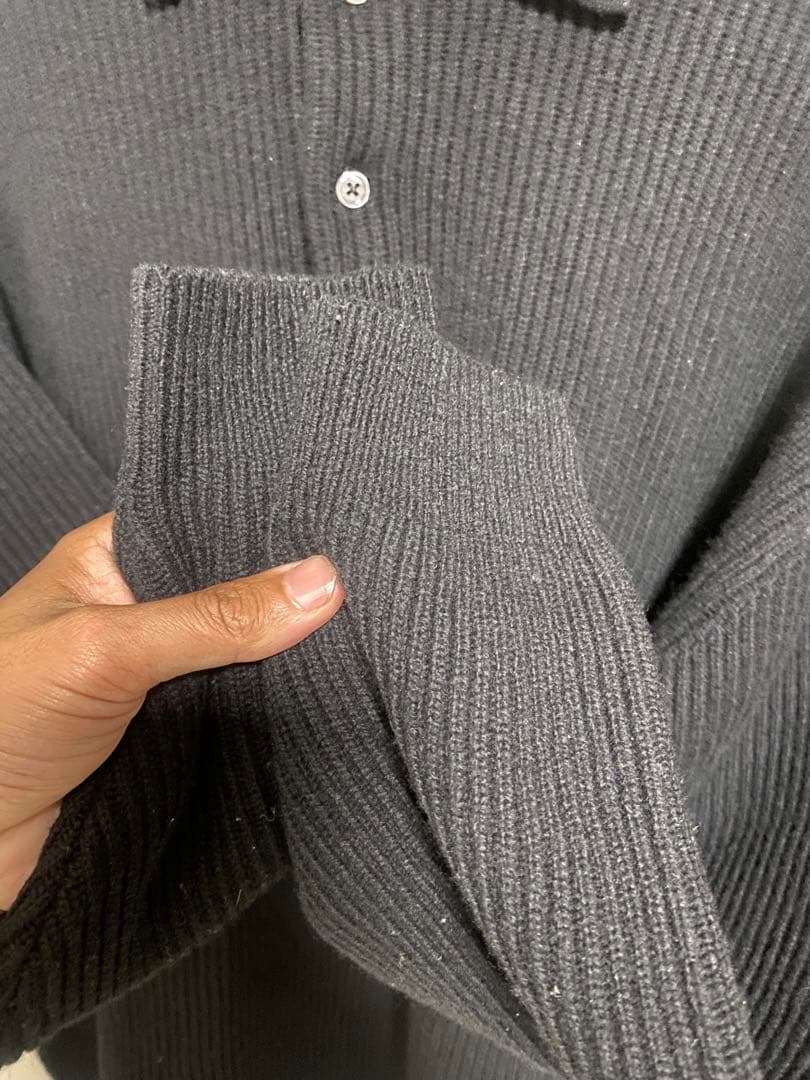 Steven Alanオーストラリアンラムズウール ポロカラー ニット