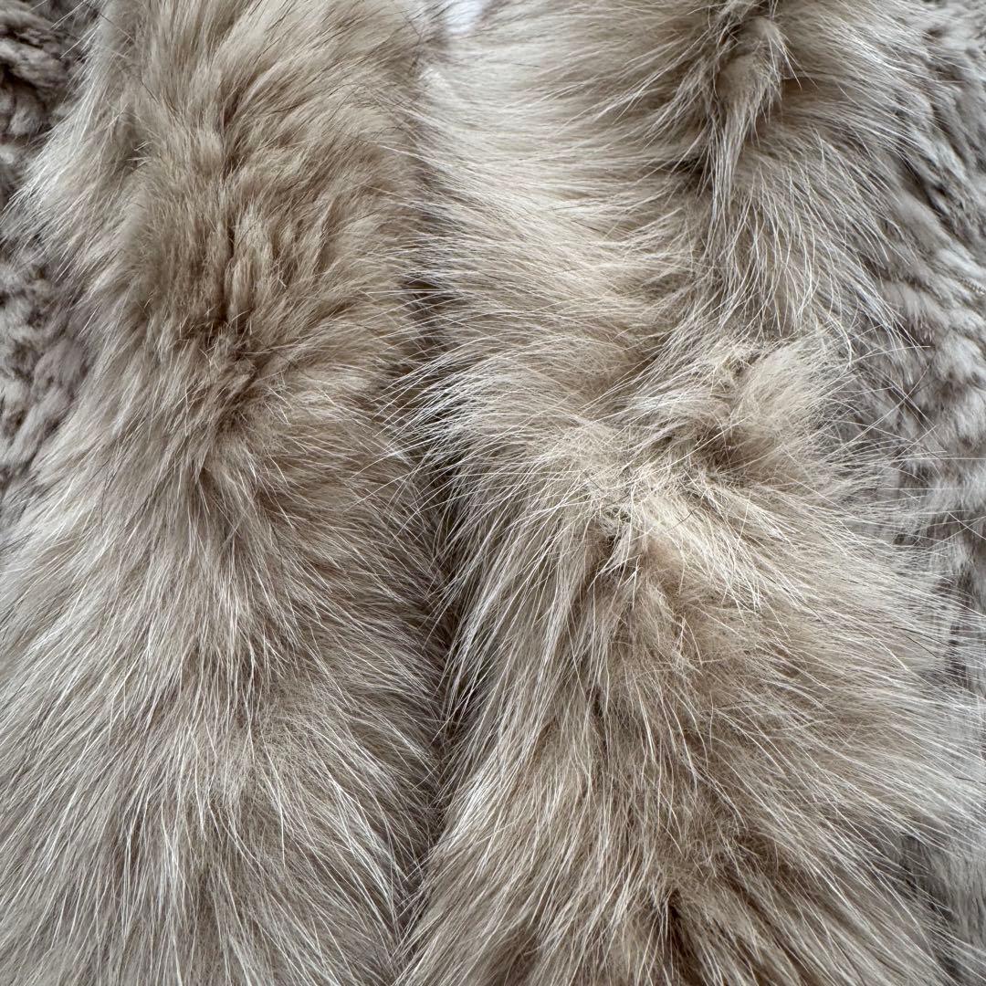 グレースコンチネンタル レッキス ラビット フォックス ファー ポンチョ 36