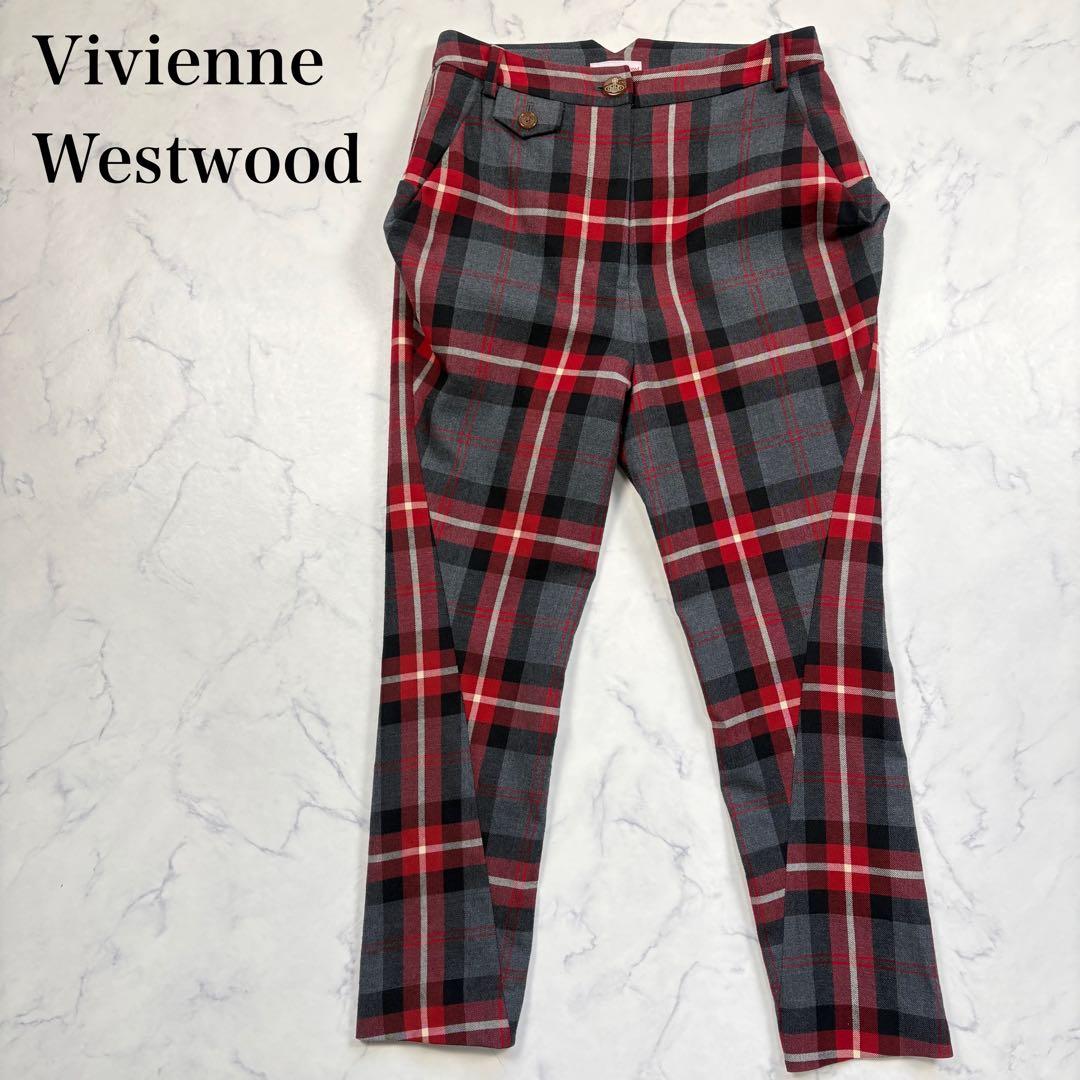 ヴィヴィアンウエストウッド チェックトラウザー パンツ ボトムス サイズ2