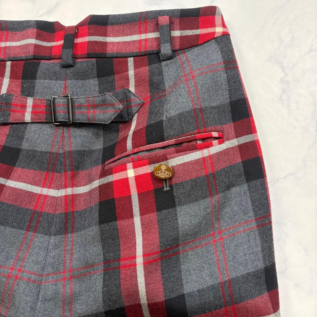 ヴィヴィアンウエストウッド チェックトラウザー パンツ ボトムス サイズ2