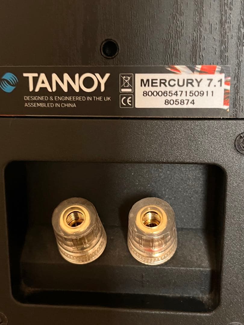 タンノイ　マーキュリー７.１ペア　希少ブラック　シリアル連番です