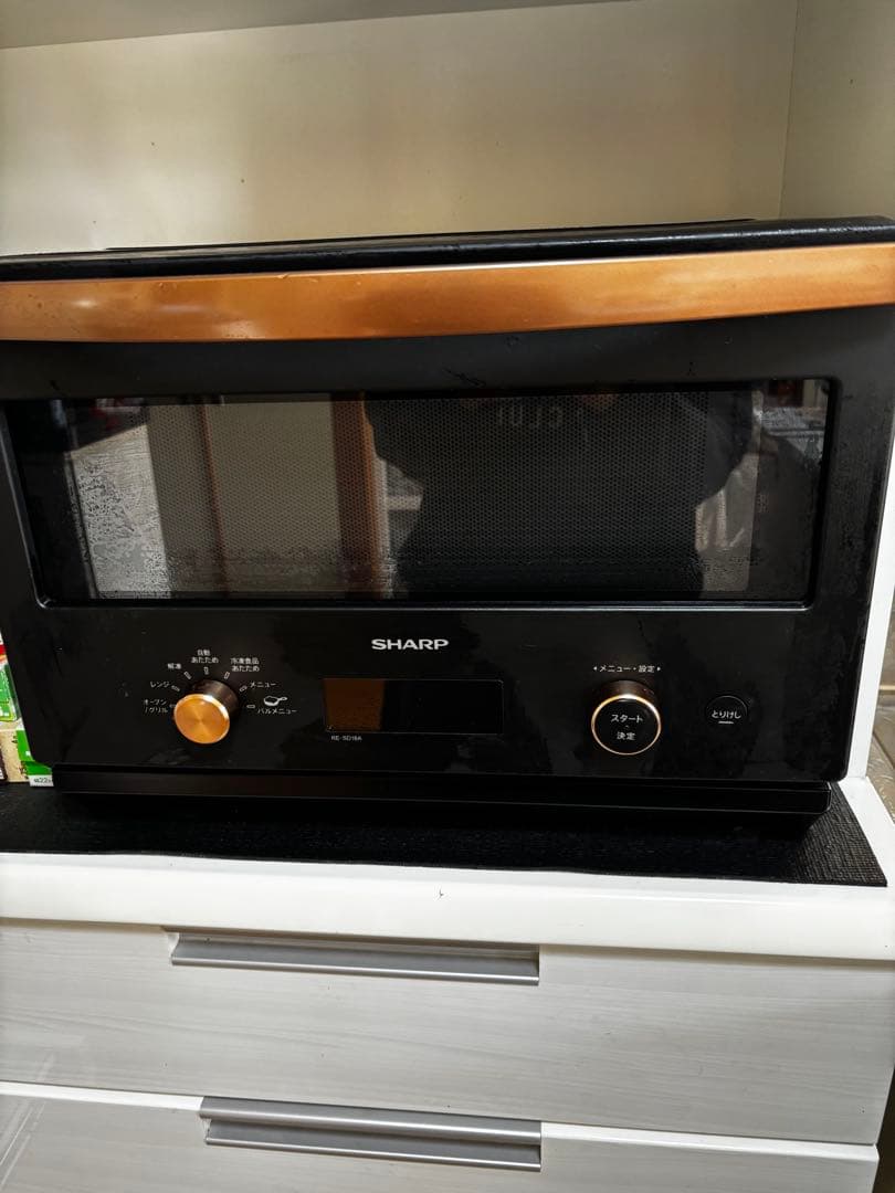ジャンク品 2022年製SHARP オーブンレンジ RE-SD18A-B