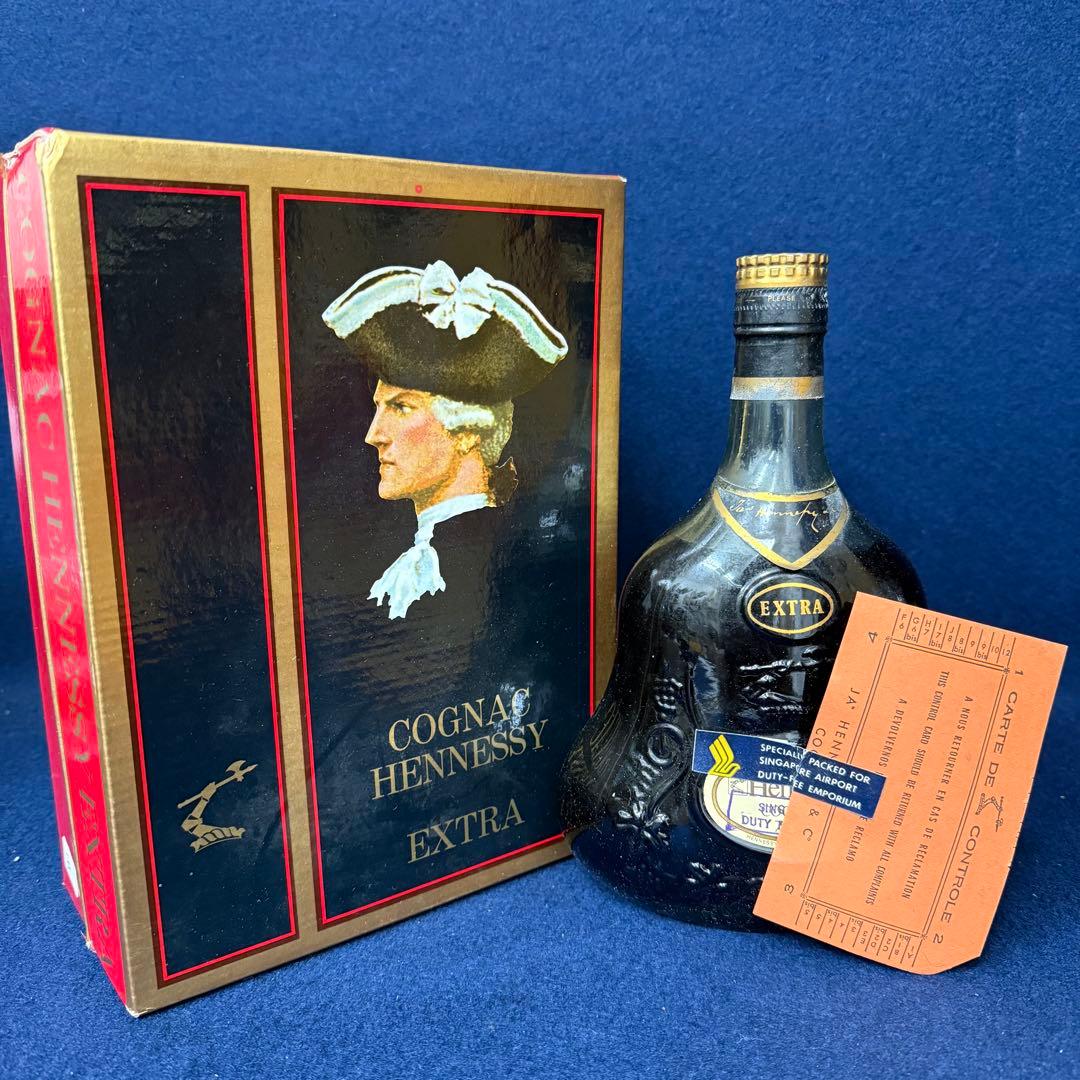Hennessy ヘネシー EXTRA コニャック 金キャップ グリーンボトル