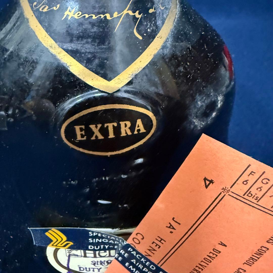 Hennessy ヘネシー EXTRA コニャック 金キャップ グリーンボトル