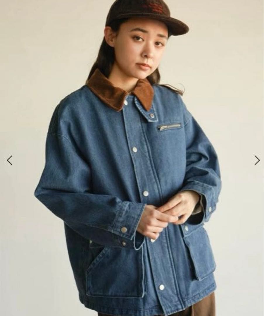 デニムジャケット ボア襟付き　新品未使用タグ付き　ヤマダヤ売り切れの品