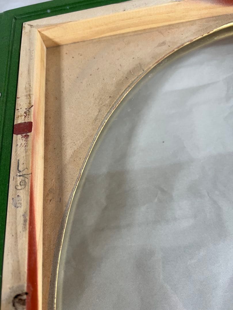 アンティーク額縁　楕円　油彩額 F8 額縁　キャンバス　パネル