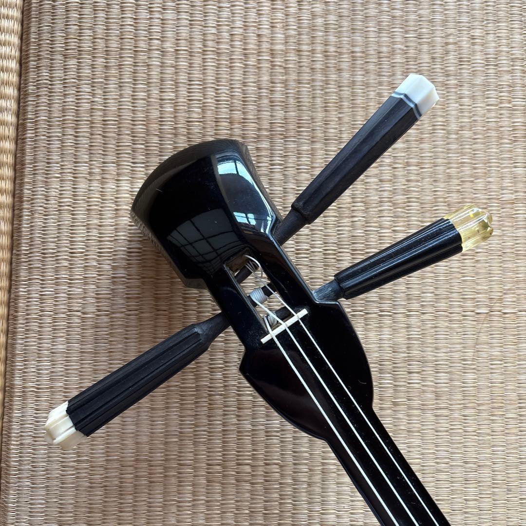 沖縄　琉球　三線　本蛇革　強化張り