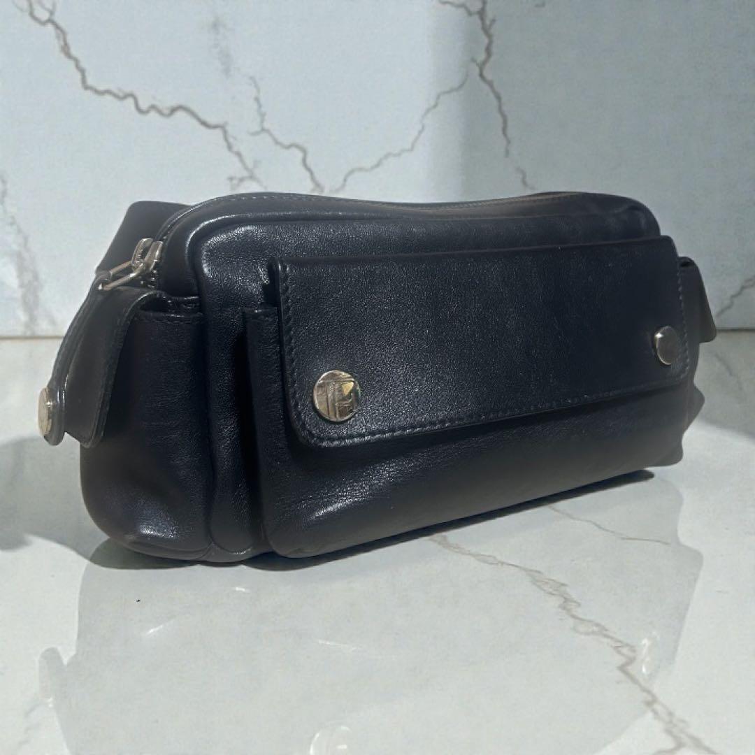 【美品】 フルラ FURLA オールレザー　ウェストバッグ　ボディバッグ