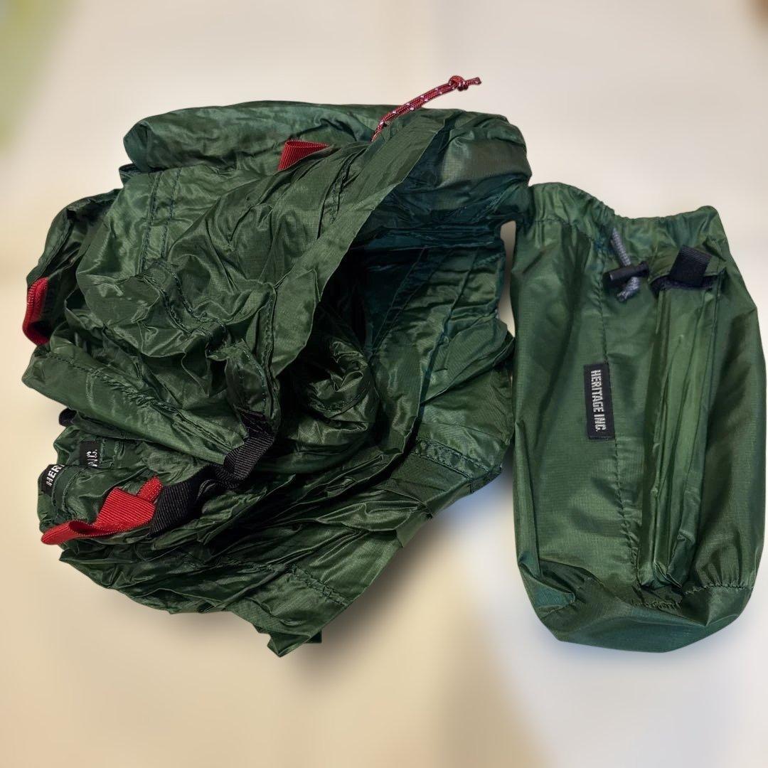 ヘリテイジ　トレイルシェルター 収納袋付き