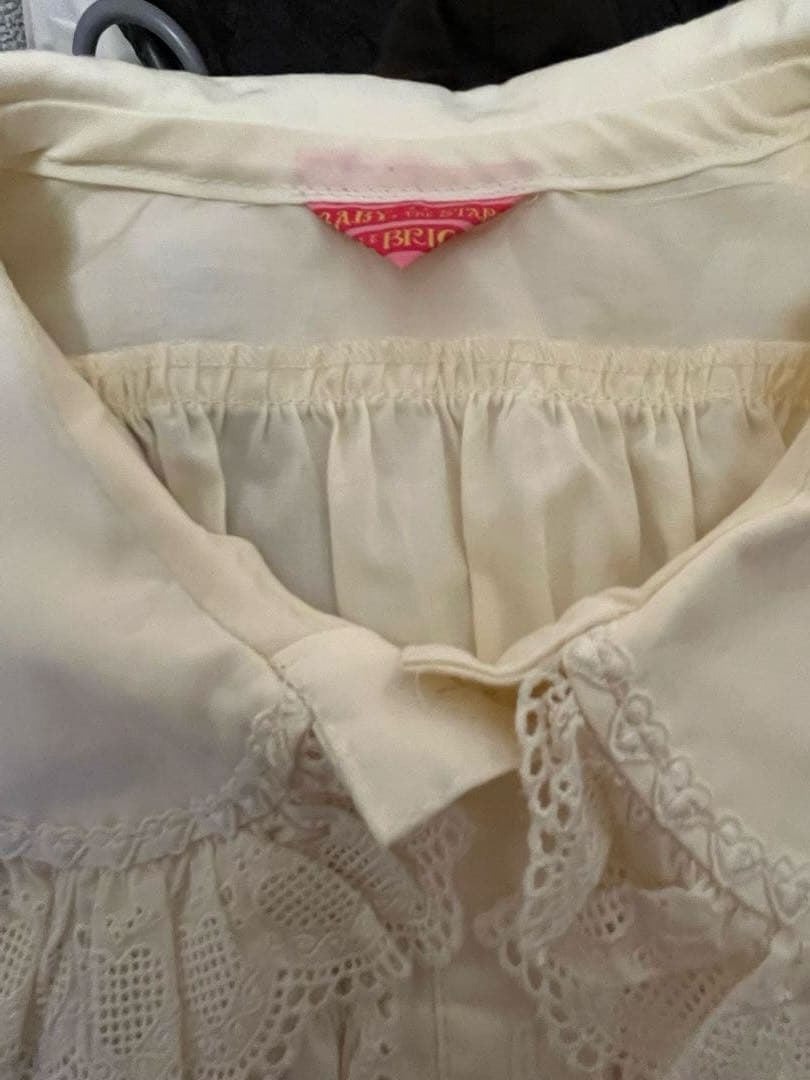 BABY シャーリングレースブラウスとボレロセット