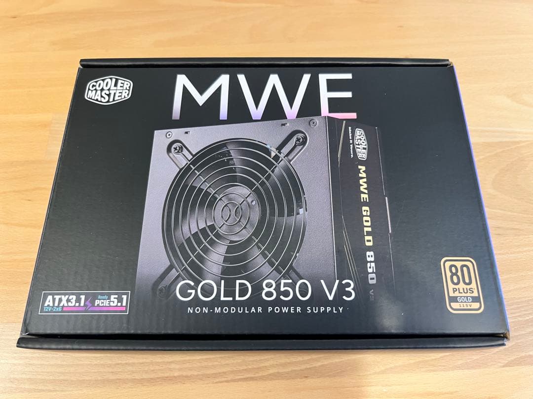 Cooler Master MWE GOLD 850 V3 非モジュラー電源