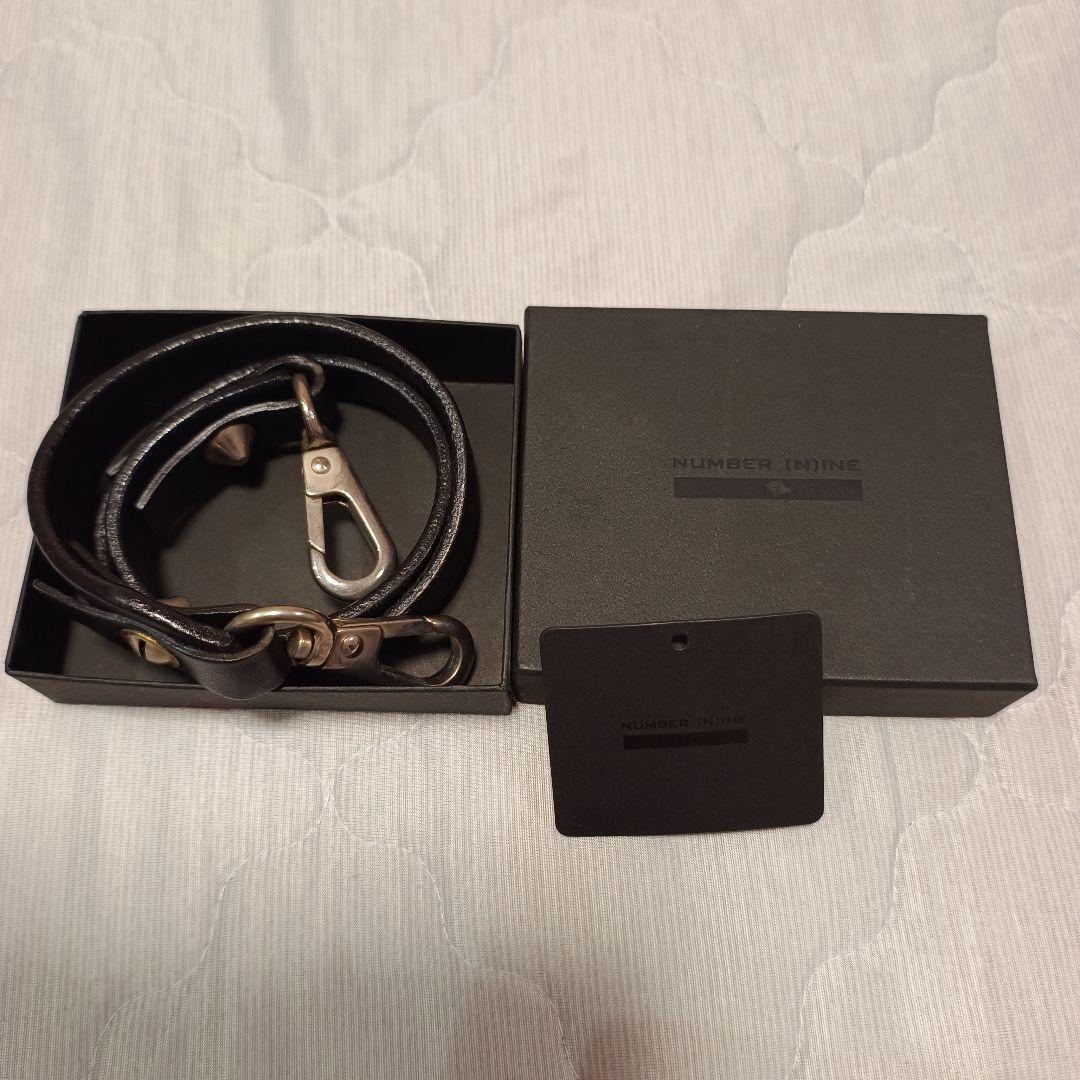 ナンバーナイン ウォレットチェーン 革 箱付き S02-NJAMO46