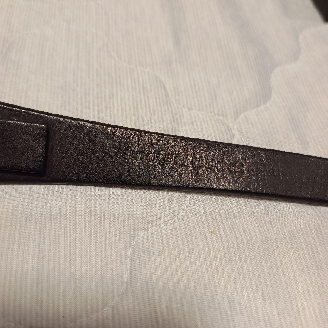 ナンバーナイン ウォレットチェーン 革 箱付き S02-NJAMO46