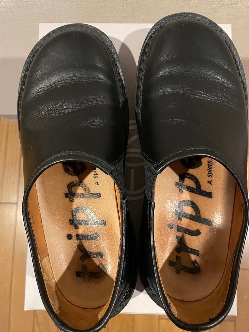 トリッペン 35 yen スリッポン レザーシューズ レザー ブラック