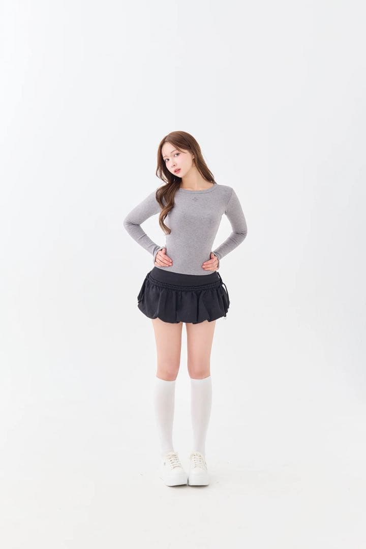 ANDWANG Kirakira volume ballon skirt 黒 M