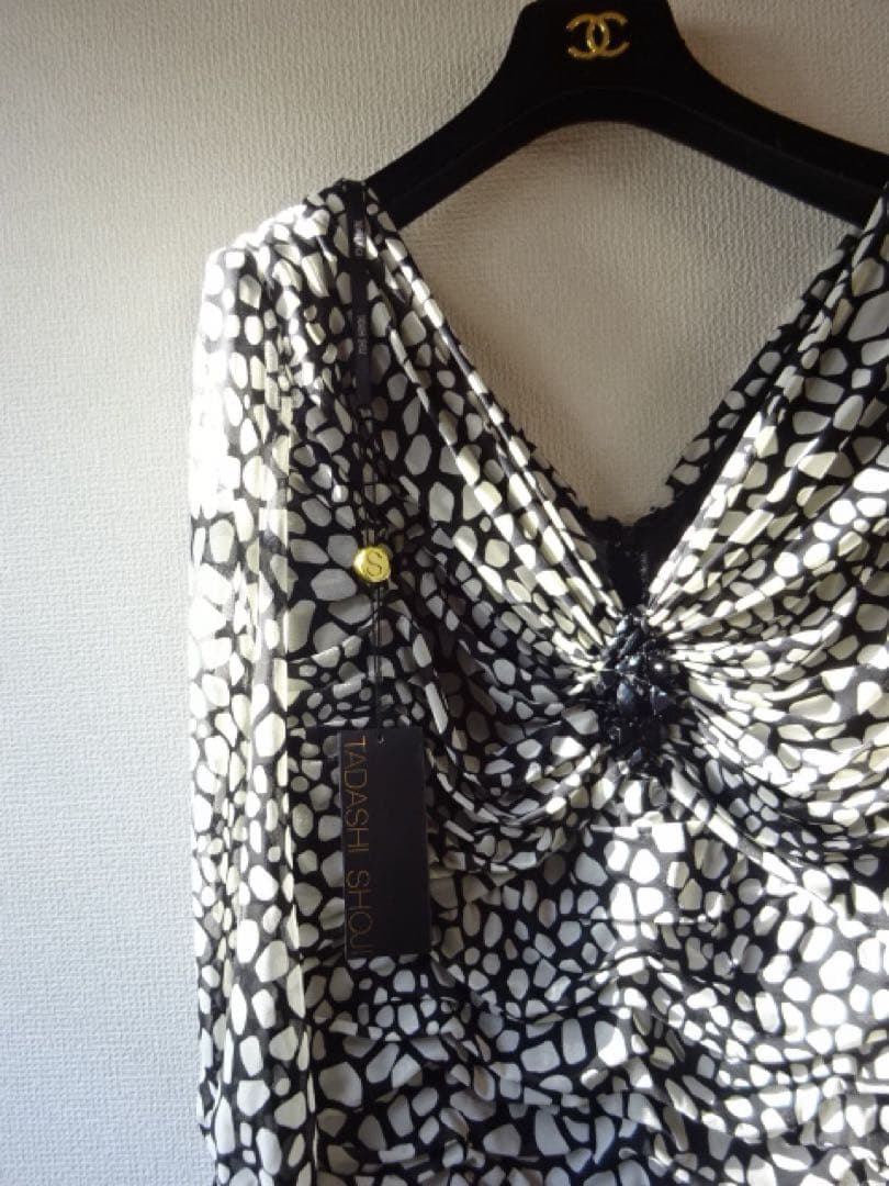 タダシショージ　カシュクール　ビジュー　ブラウス