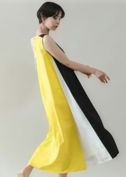 n*♪様 COOMB バイカラー ノースリーブワンピース 高嶋ちさ子さん着用して