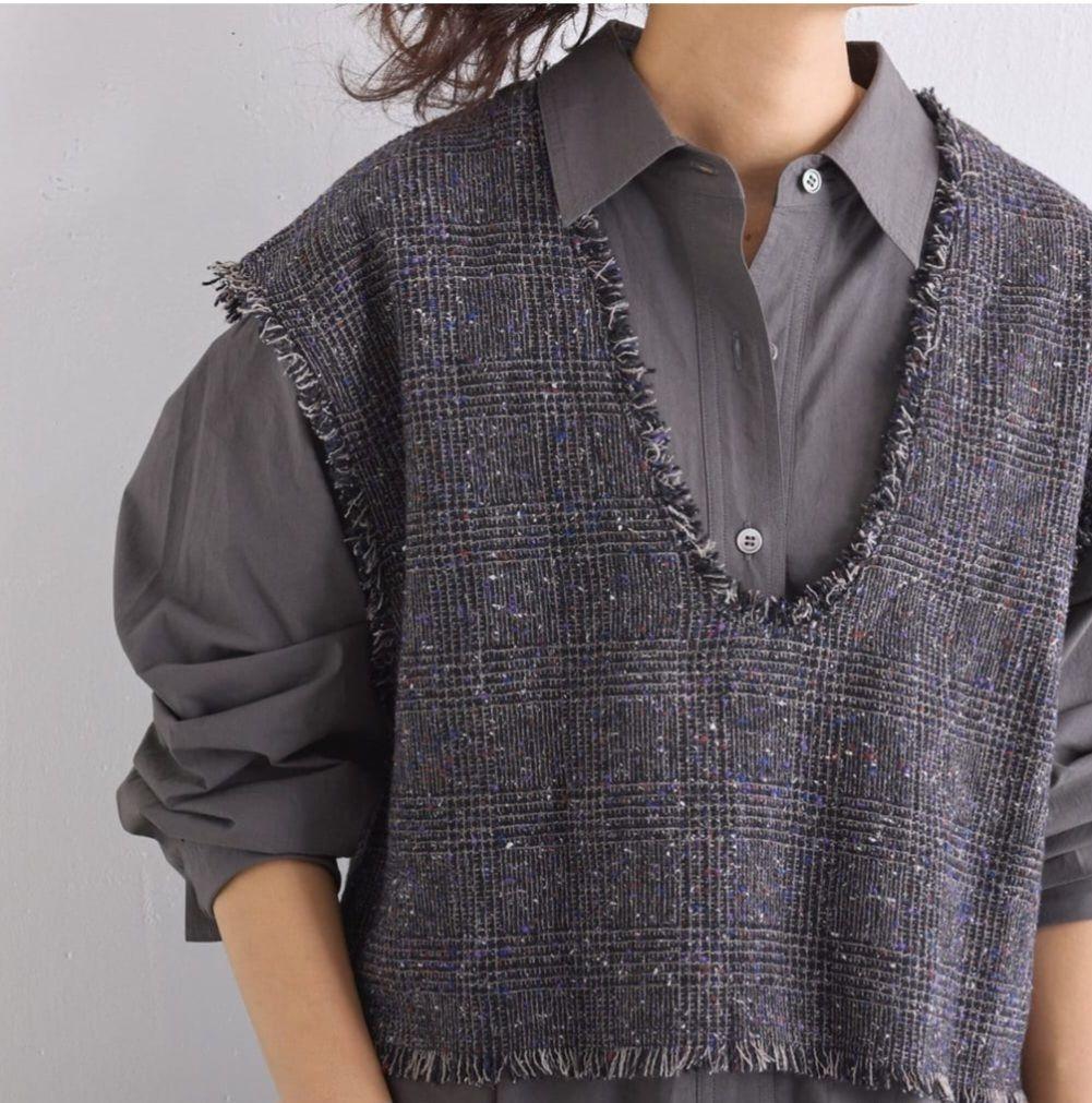 BEARDSLEY　ツイードジレセットシャツ