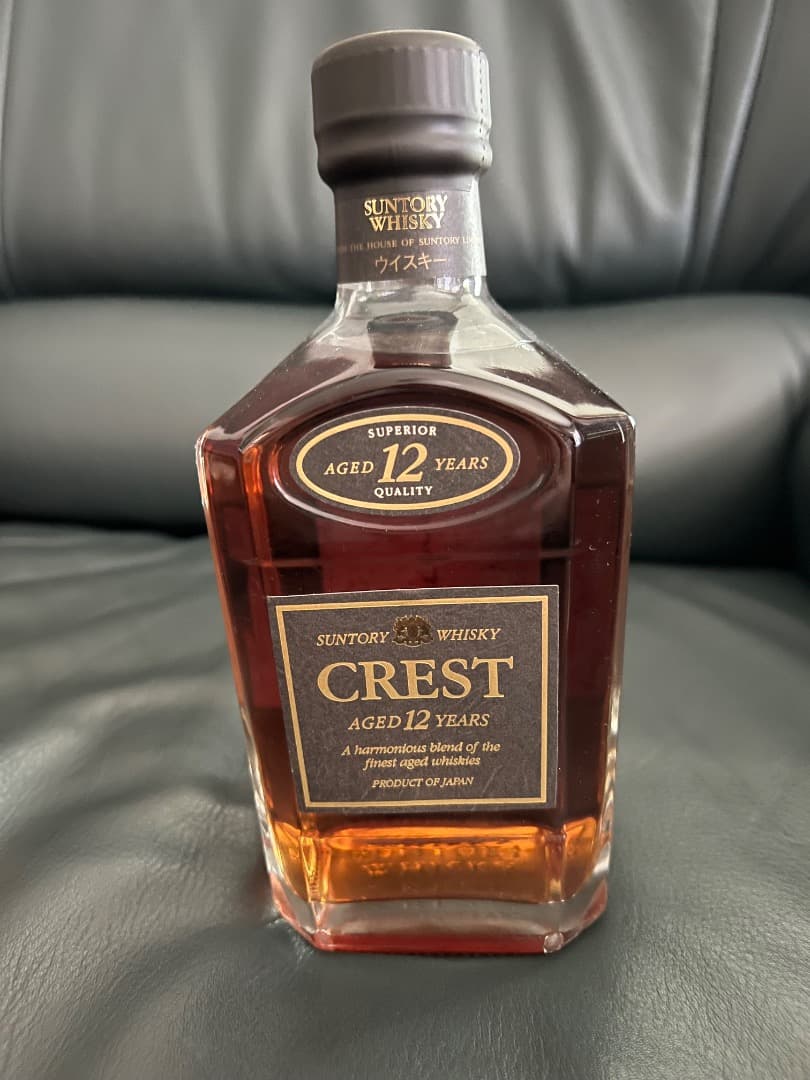 SUNTORY CREST 12 YEARS クレスト12年 黒キャップ