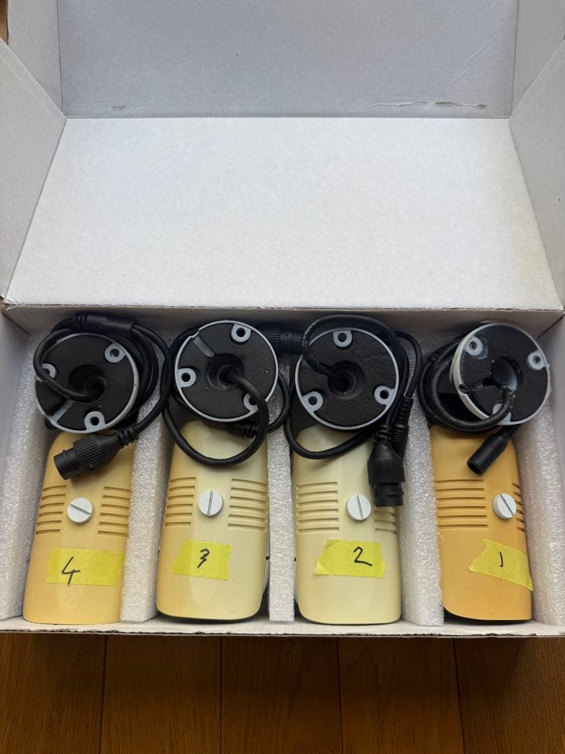 防犯カメラセット(200万画素）POE給電 屋外型　ANRAN防犯カメラ4台