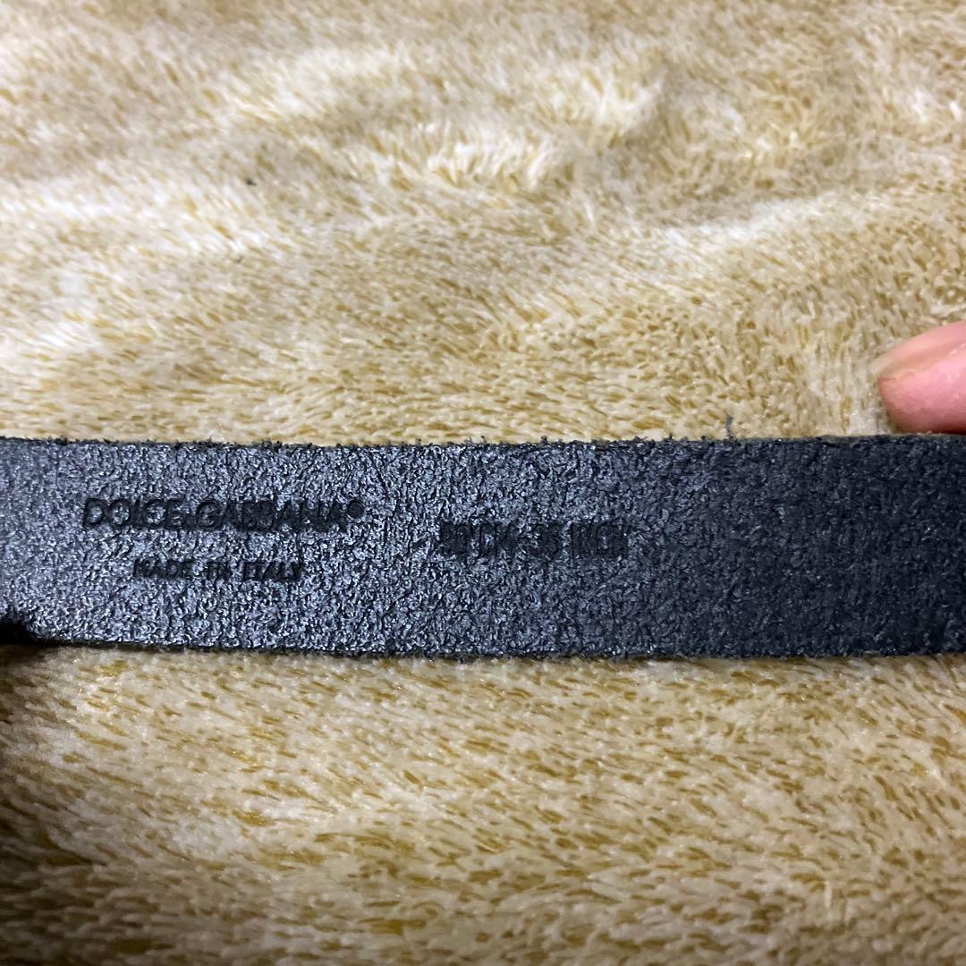 DOLCE & GABBANA 装飾的バックル レザーベルト