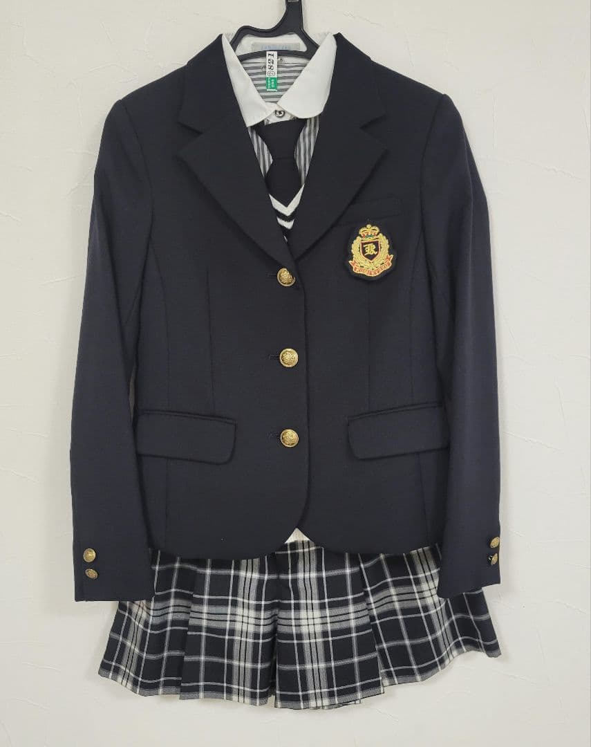 組曲 卒業式 セットアップ 140~150㎝ エンブレム付き 卒服