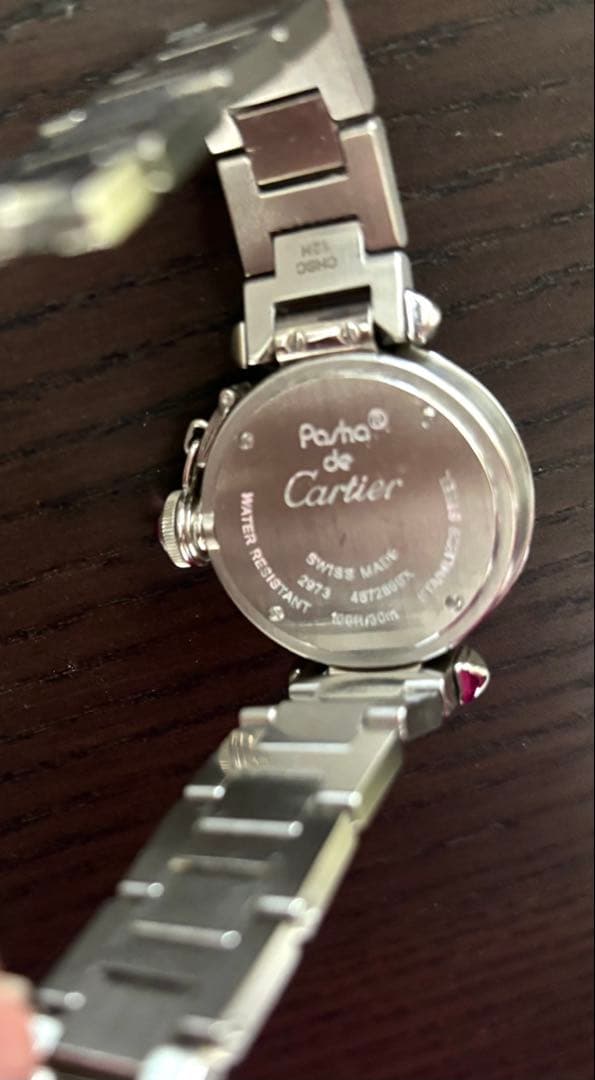 【美品・OH済、電池交換済】カルティエ ミスパシャ ピンク文字盤