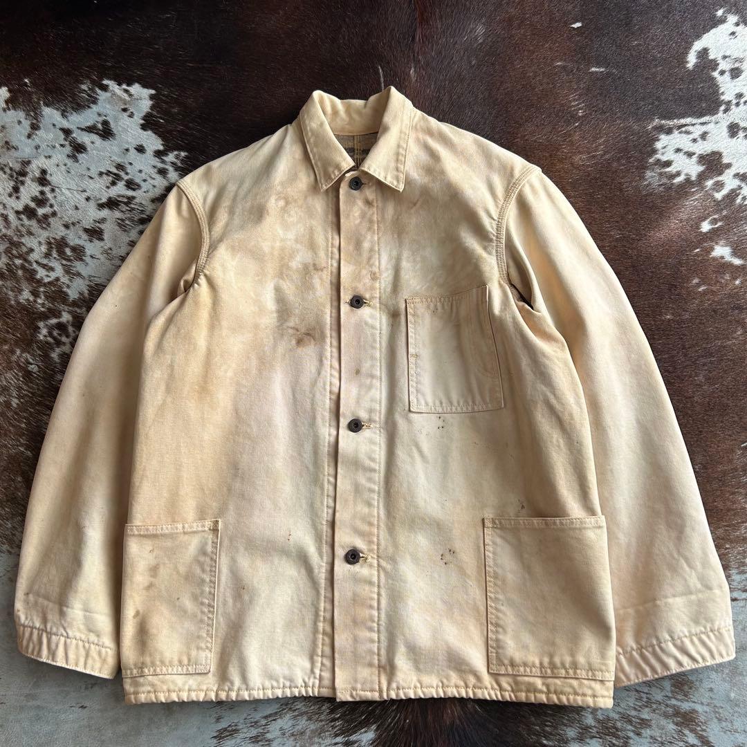 30's40's ダック　大戦カバーオール　懐中ポケット　ドーナツボタン