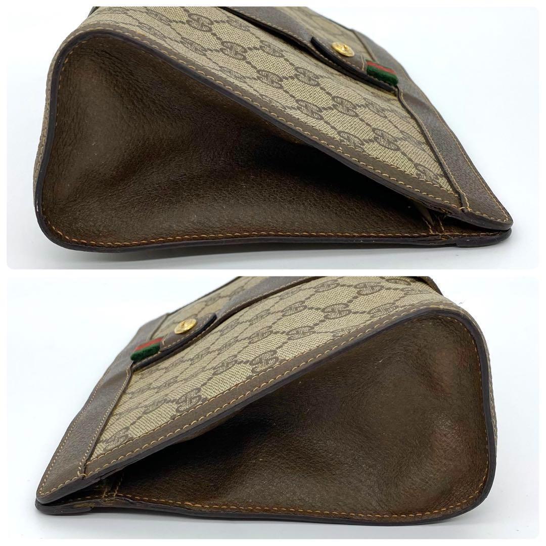 GUCCI グッチ オールドグッチ クラッチバッグ GGスプリーム レザー