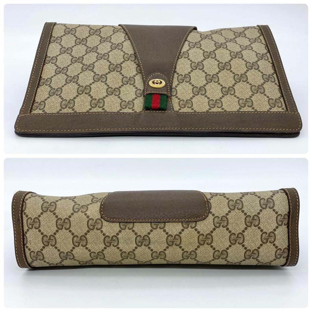 GUCCI グッチ オールドグッチ クラッチバッグ GGスプリーム レザー