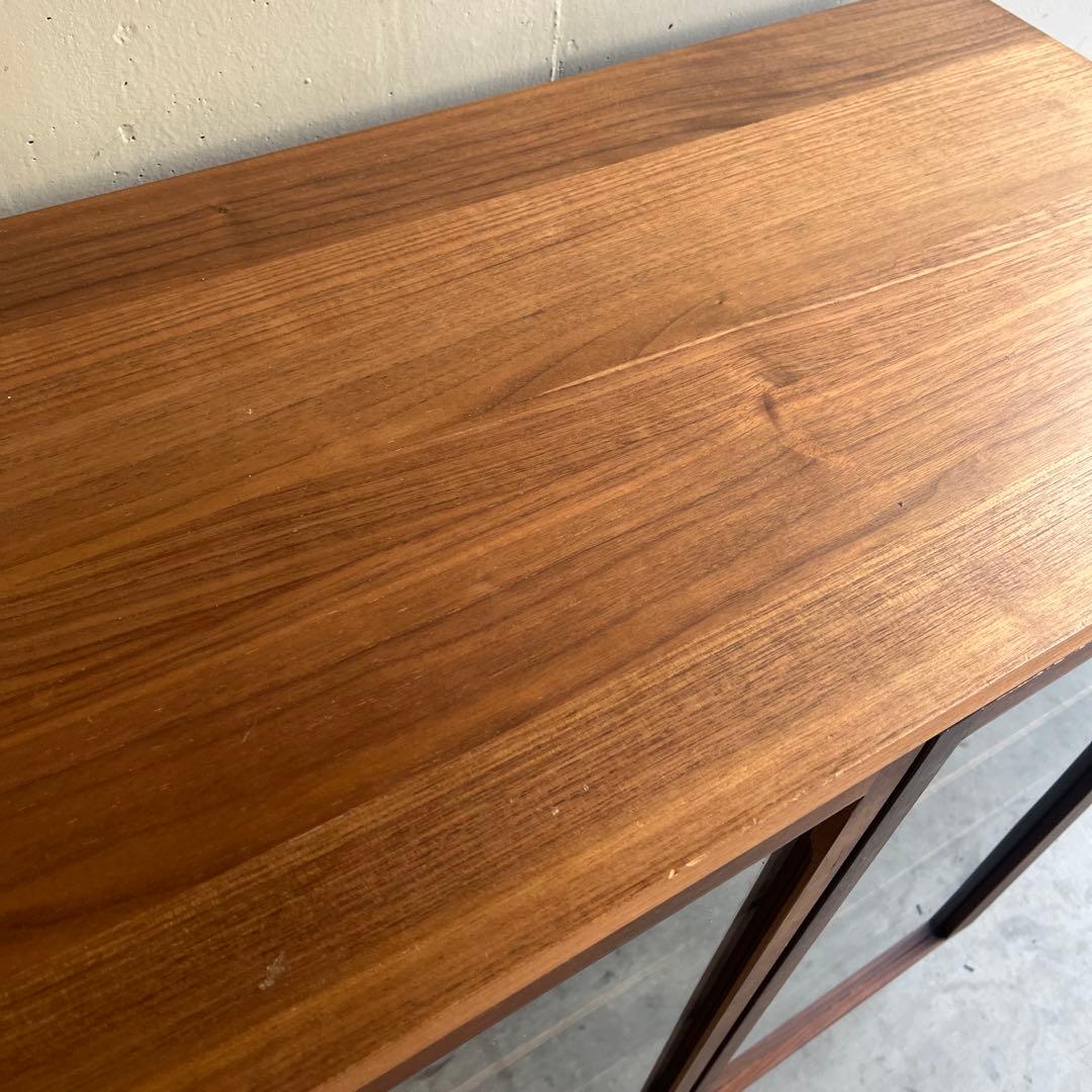 美品・廃盤希少★無印 ウォールナット材キャビネット・ガラス扉