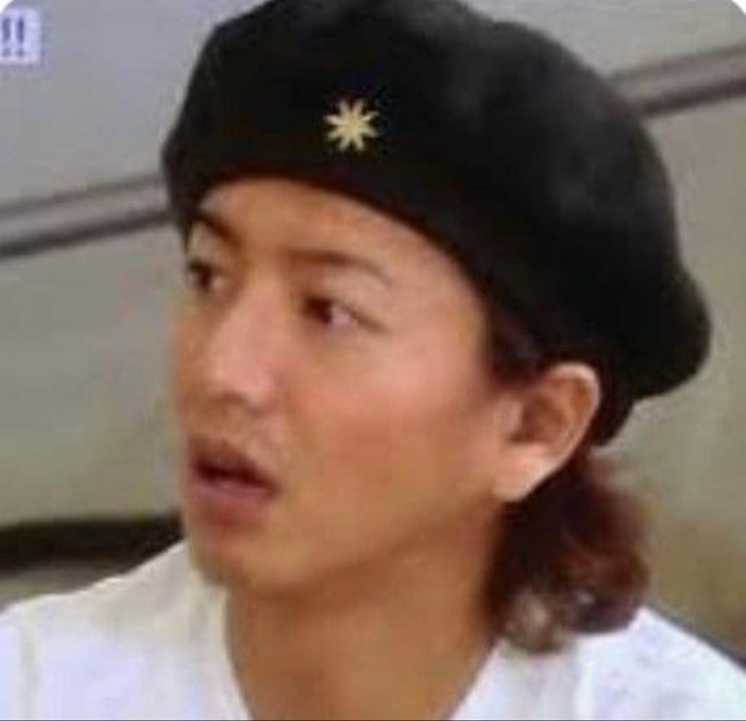 さんタク着 キムタク GDC × CA4LA ビックベレー帽 カーキ 木村拓哉