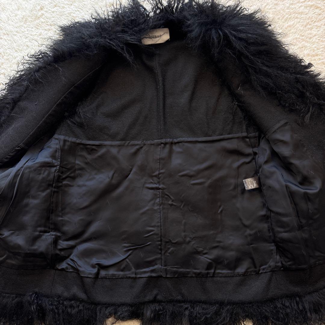 美品　ASTRAET チベットラムファーベスト　オーバーサイズ　巻き毛