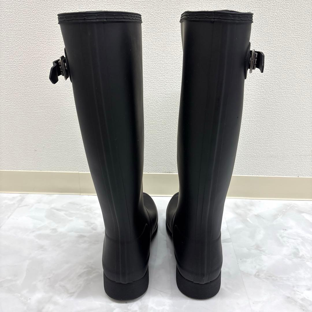 新品✨HUNTERハンター 長靴 　ロング　ブラック24cm UK5　箱付き