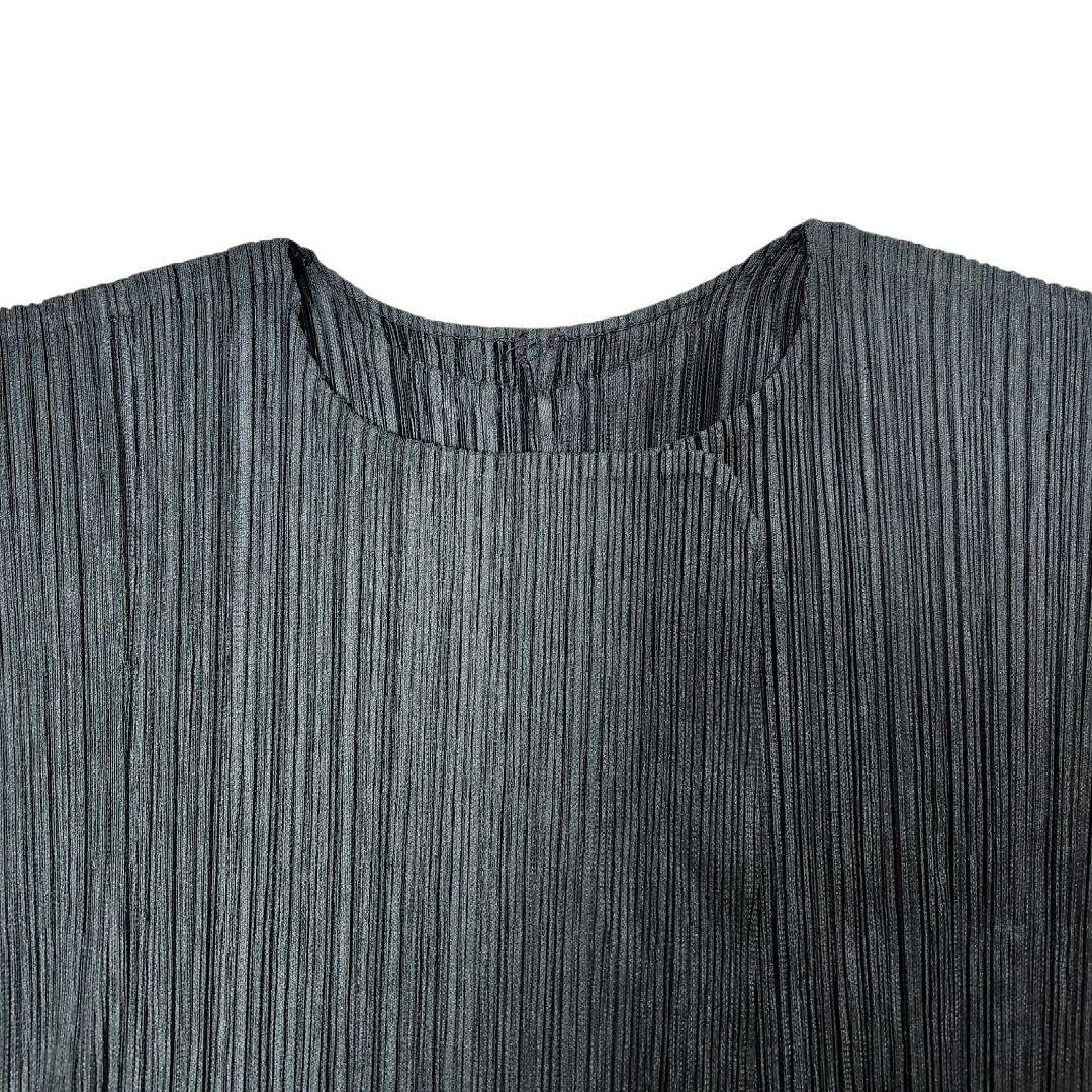 美品 PLEATS PLEASE プリーズプリーズ カーディガン グリーン