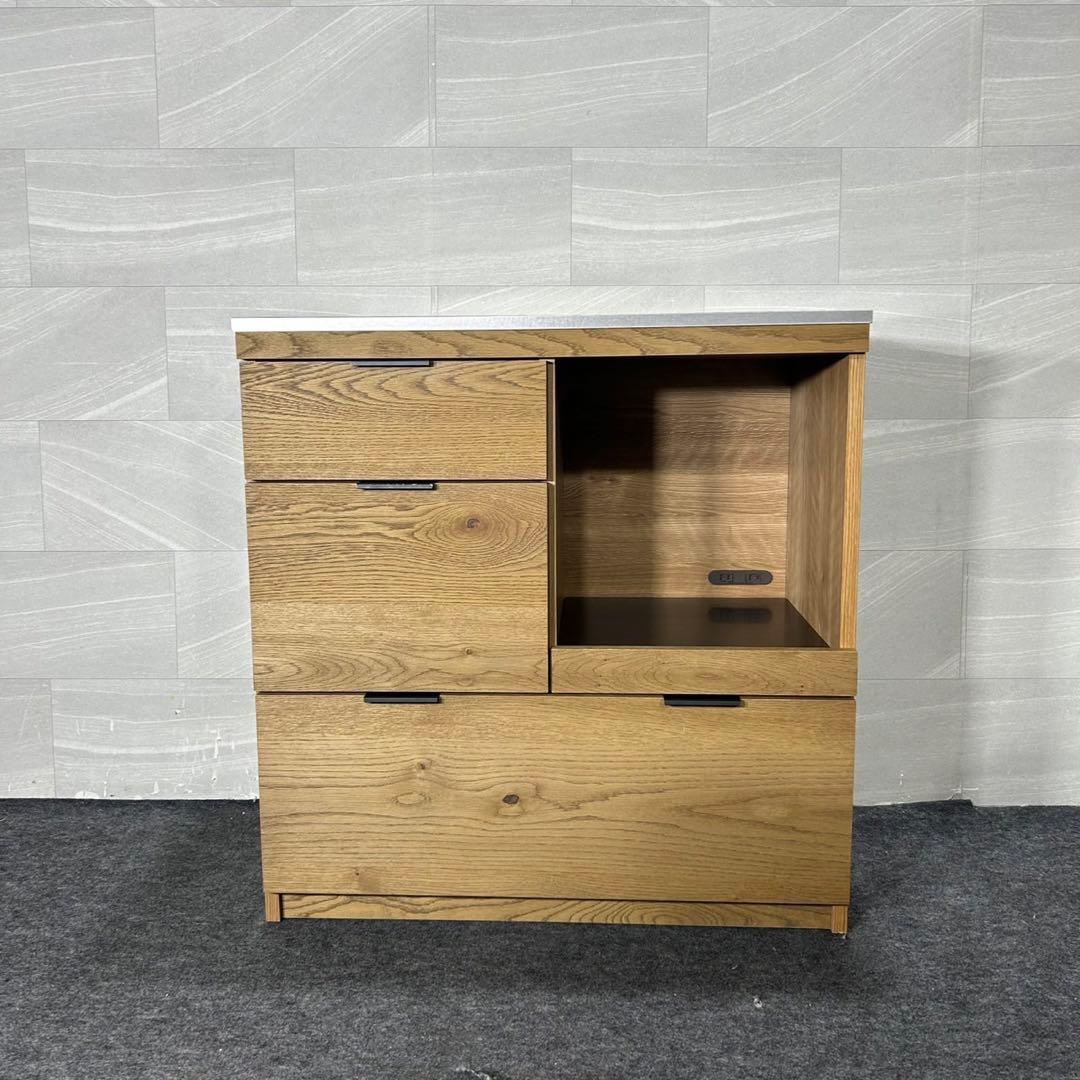 unico ADDAY アディ キッチンカウンター W820 食器棚 d3842