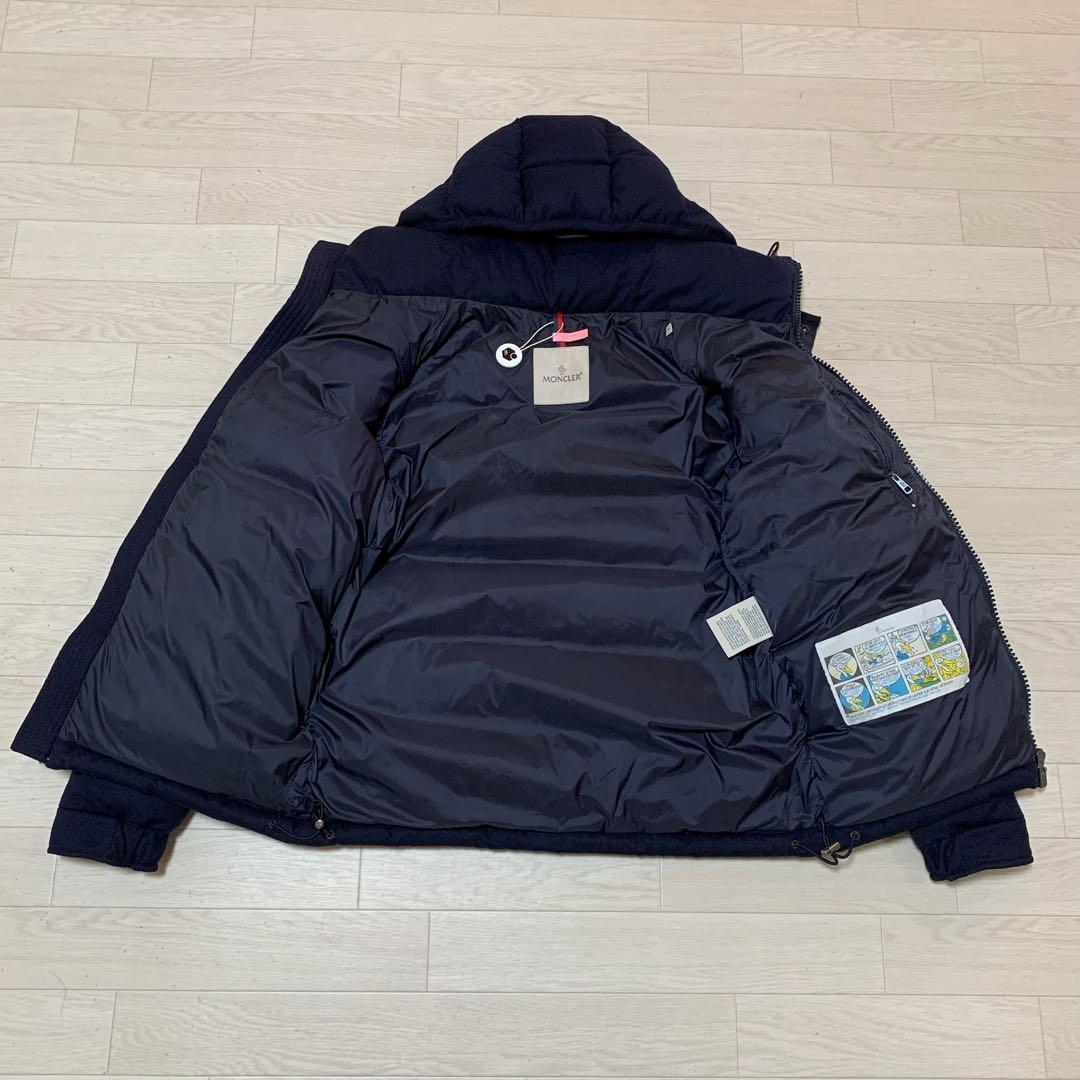 【鑑定済】モンクレール　 モンジュネーブル　ネイビー　1 クリーニング5D110