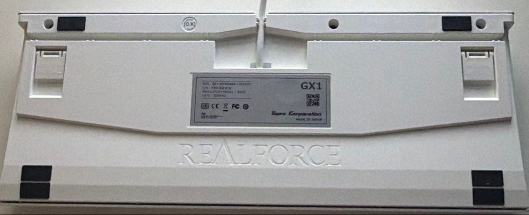 【ありす専用】REALFORCE GX1 45g 英語配列 ホワイト