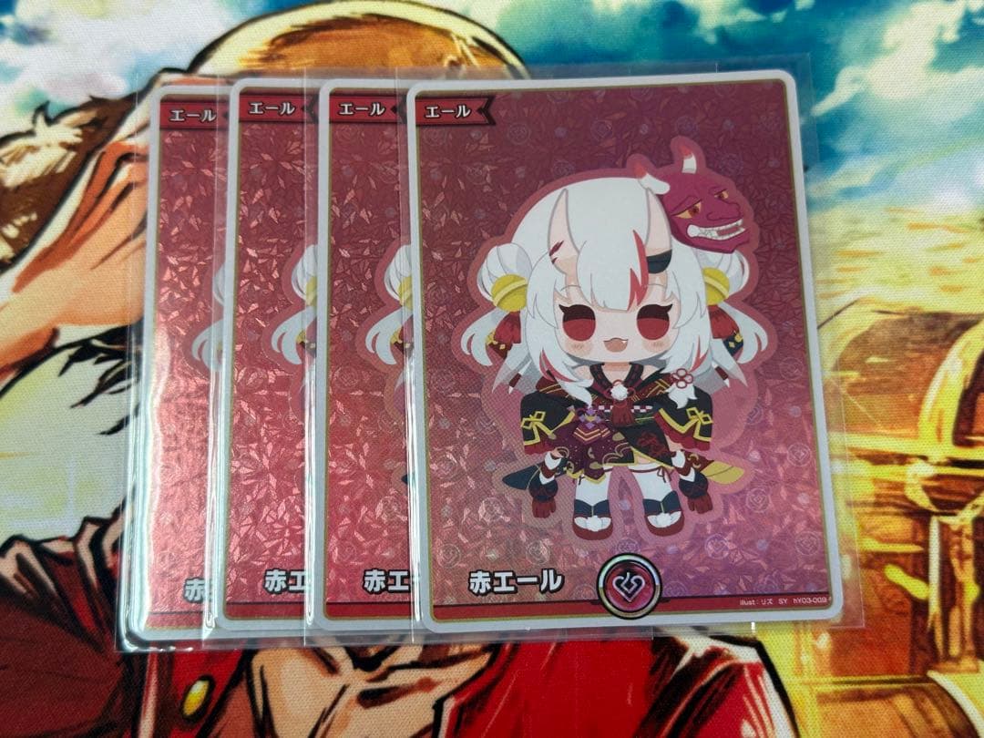 ホロライブカードゲーム　百鬼あやめ　赤エール　SY 4枚