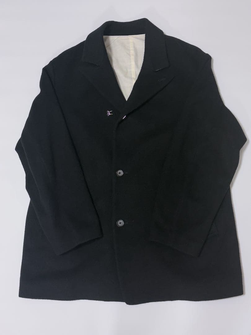 MBハイエンドカシミヤハーフコート ブラック サイズM