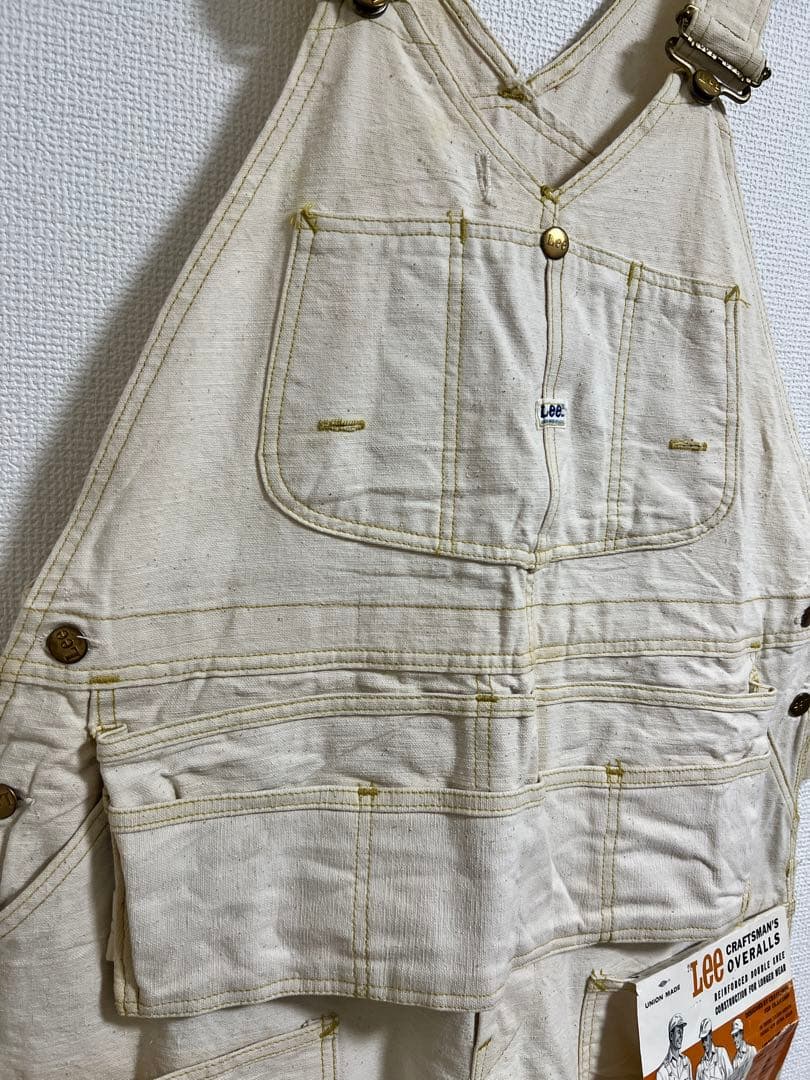 【デッドストック】70s Lee オーバーオール ダブルニー