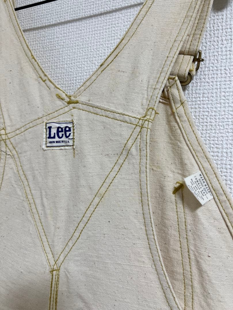 【デッドストック】70s Lee オーバーオール ダブルニー