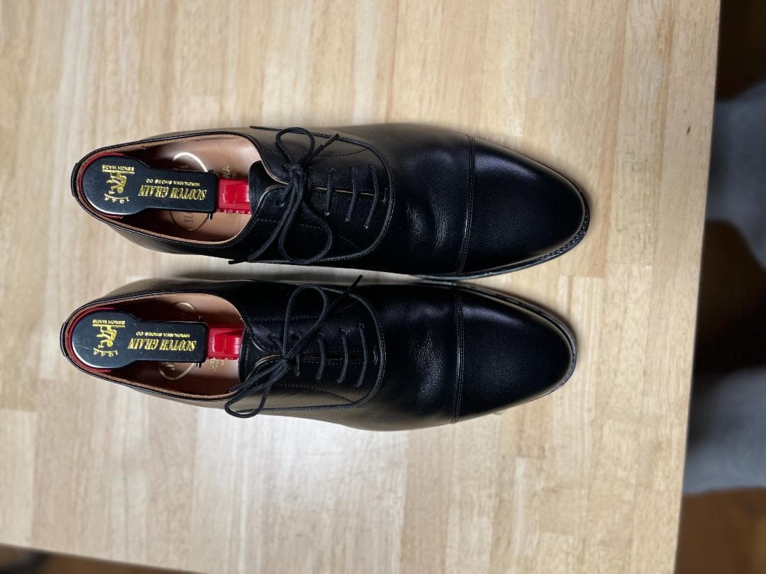 スコッチグレイン 　 ブラックドレスシューズ　27.0cm 3E