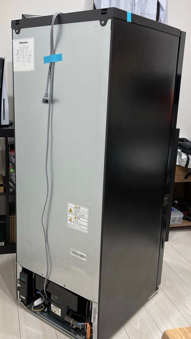 2024年製 Hisense 2ドア冷凍冷蔵庫ブラック HR-D16F/FB