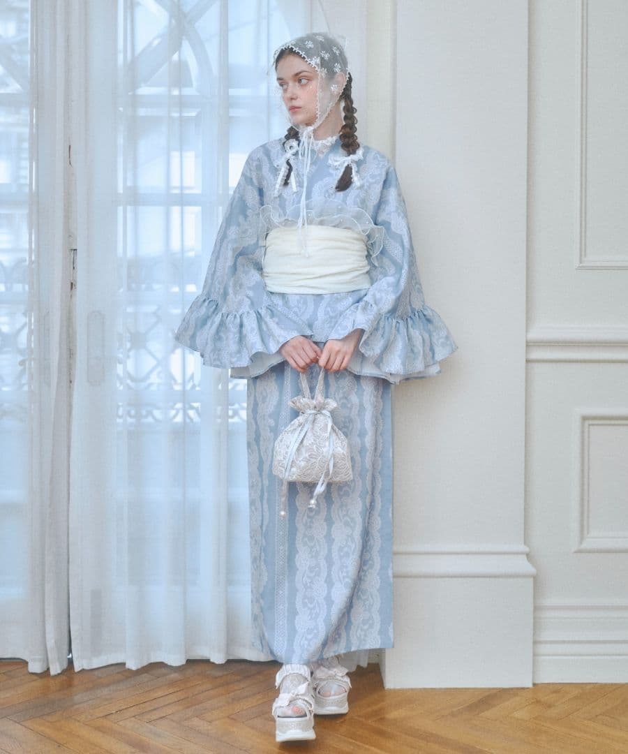 Lovilyn セパレート浴衣(帯セット) ブルー 新品未使用