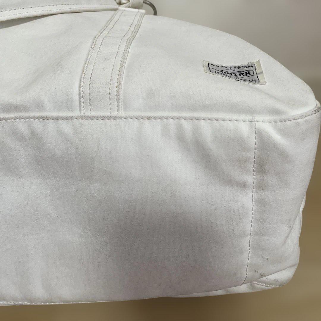 PORTER ポーター　フリースタイルボストンバック　トートバッグ　白