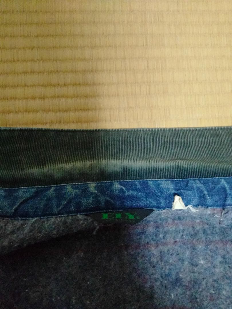 ビンテージ70年代ELYエリー裏地ブランケット付きデニムカバーオール青正規品40